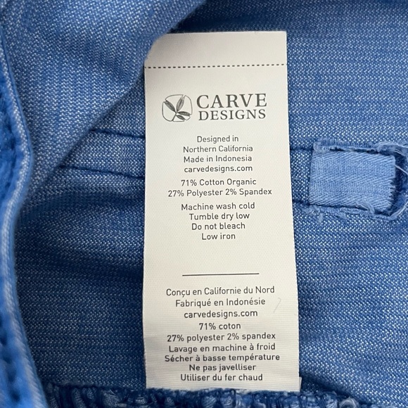 Carve Designs Royal Blue Corduroy Shorts Sz 8 - Picture 8 of 9